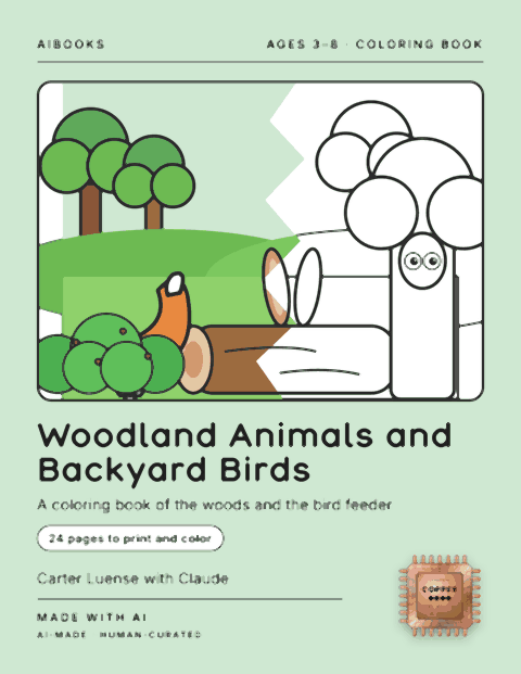 Cover of Woodland Animals and Backyard Birds