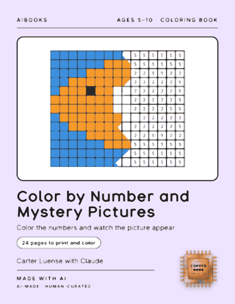 Cover of Color by Number and Mystery Pictures