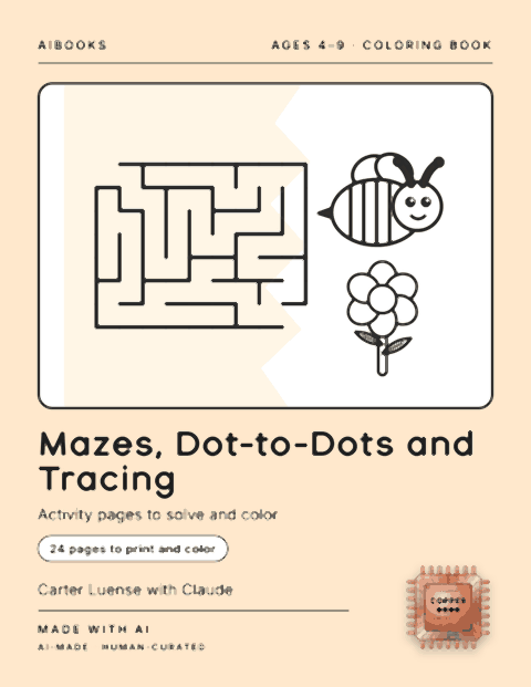 Cover of Mazes, Dot-to-Dots and Tracing